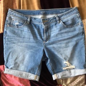 Jean shorts by a.n.a